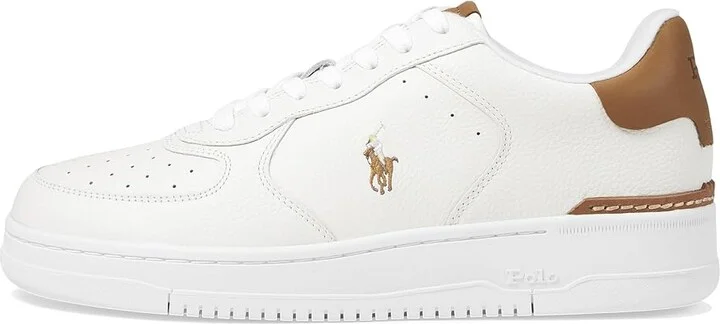 Polo Ralph Lauren Masters CRT Men's Shoes Deckwash White/Tan PP : 10.5 D - Medium, Leather - Image 6