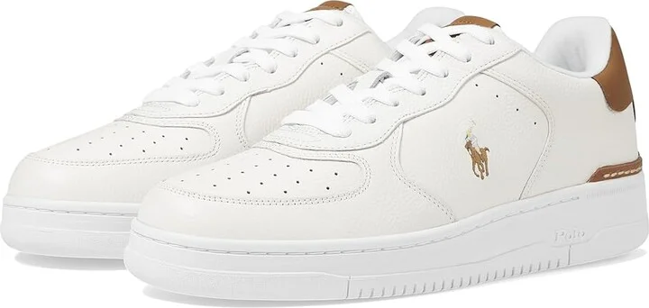 Polo Ralph Lauren Masters CRT Men's Shoes Deckwash White/Tan PP : 10.5 D - Medium, Leather