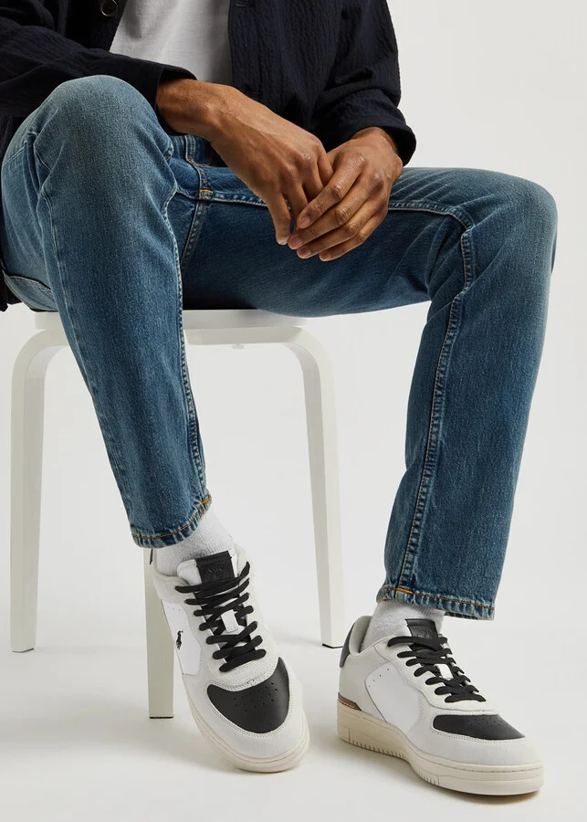 Polo Ralph Lauren Masters Panelled Leather Sneakers - Image 5
