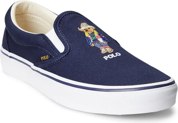 Polo Ralph Lauren Men's Keaton Polo Bear Slip-On Sneaker