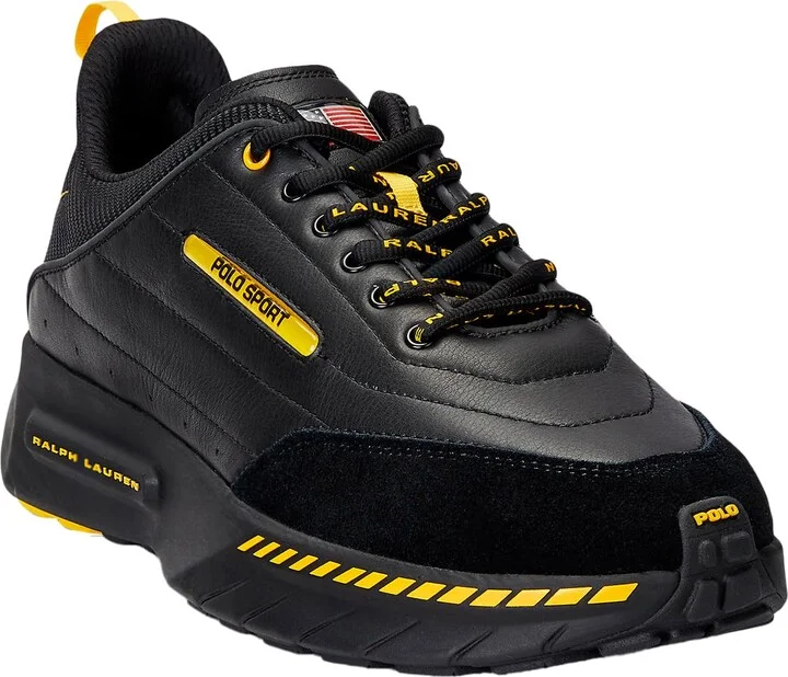 Polo Ralph Lauren Men's PS250 Leather-Paneled Sneaker