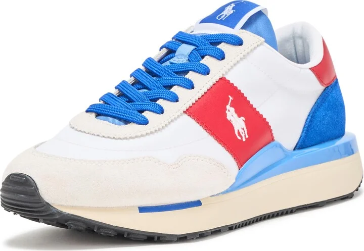 Polo Ralph Lauren Men's Train 89 Suede-Paneled Sneaker