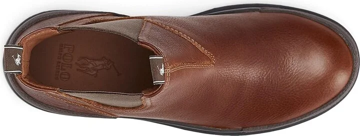 Polo Ralph Lauren Oslo Chelsea Boot Men's Shoes Peanut : 10 D - Medium, Leather - Image 3