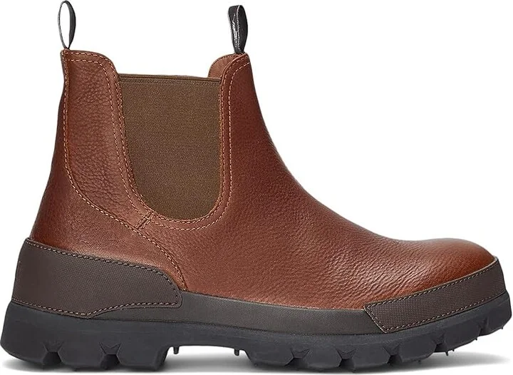 Polo Ralph Lauren Oslo Chelsea Boot Men's Shoes Peanut : 10 D - Medium, Leather - Image 5