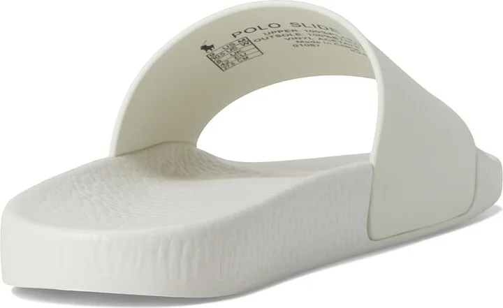 Polo Ralph Lauren Polo Bear Slide Men's Wedge Shoes Heritage Bear - Deckwash White : 14 D - Medium, Synthetic - Image 4