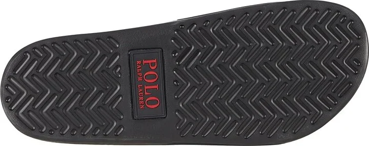 Polo Ralph Lauren Polo Slide Sandal Men's Shoes Black/Red : 16 D - Medium, Synthetic - Image 3
