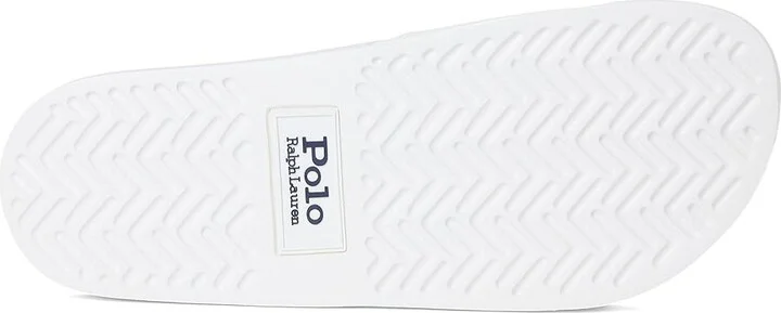 Polo Ralph Lauren Polo Slide Sandal Men's Shoes White/Navy : 11 D - Medium, Synthetic - Image 3