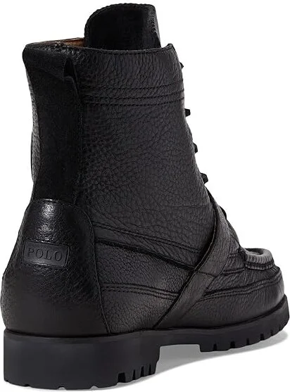 Polo Ralph Lauren Ranger Boot Men's Shoes Black 1 : 9 D - Medium, Suede - Image 4
