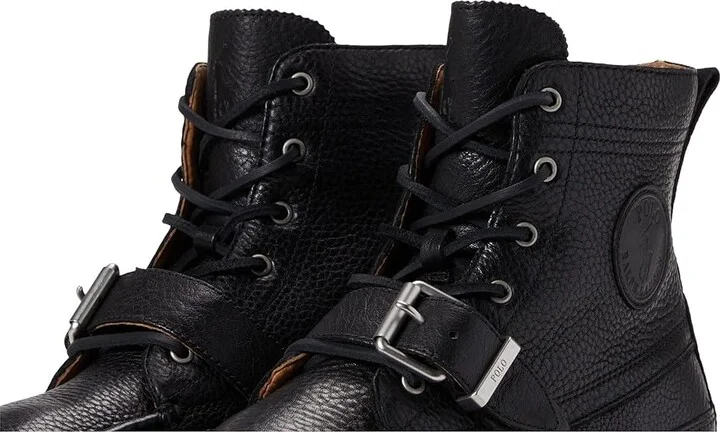 Polo Ralph Lauren Ranger Boot Men's Shoes Black 1 : 9 D - Medium, Suede - Image 5