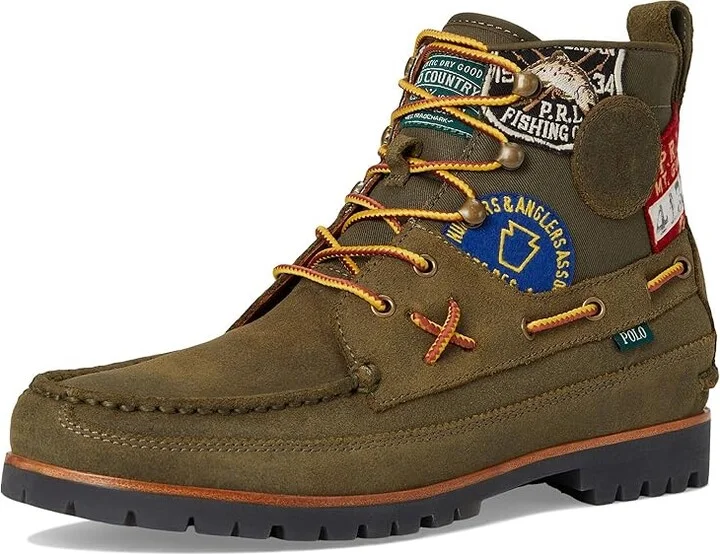 Polo Ralph Lauren Ranger Mid Boot Men's Shoes Canopy Olive : 10.5 D - Medium, Leather - Image 5
