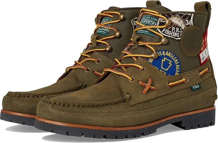 Polo Ralph Lauren Ranger Mid Boot Men's Shoes Canopy Olive : 10.5 D - Medium, Leather
