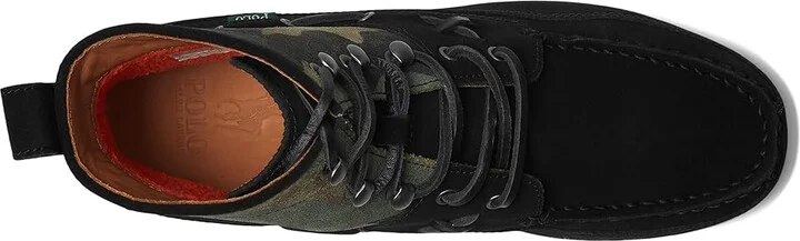 Polo Ralph Lauren Ranger Mid Camo Suede Boot Men's Boots Black/Camo : 11 D - Medium, Leather - Image 2