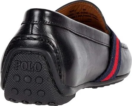 Polo Ralph Lauren Riali Loafer Men's Shoes Black Heavyweight Smooth Leather : 7.5 D - Medium - Image 4