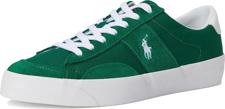 Polo Ralph Lauren Sayer Sport Men's Shoes Green/White : 9 D - Medium, Leather/Rubber - Image 5