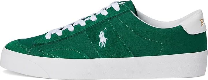 Polo Ralph Lauren Sayer Sport Men's Shoes Green/White : 9 D - Medium, Leather/Rubber - Image 6