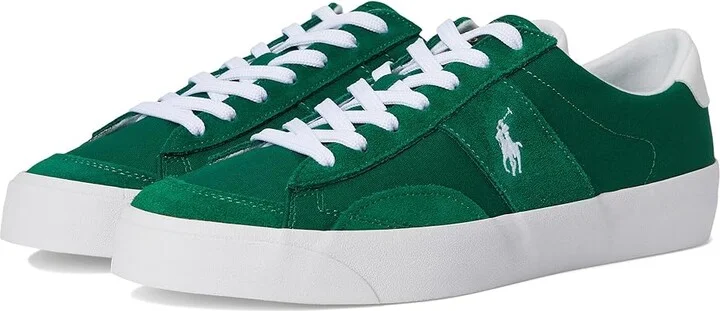Polo Ralph Lauren Sayer Sport Men's Shoes Green/White : 9 D - Medium, Leather/Rubber