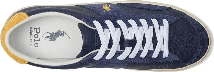 Polo Ralph Lauren Sayer Sport Men's Shoes Navy/Gold : 11 D - Medium, Leather/Rubber - Image 2