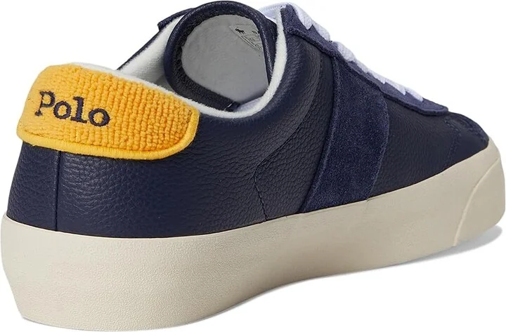 Polo Ralph Lauren Sayer Sport Men's Shoes Navy/Gold : 11 D - Medium, Leather/Rubber - Image 4