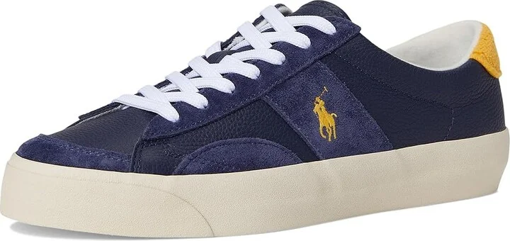 Polo Ralph Lauren Sayer Sport Men's Shoes Navy/Gold : 11 D - Medium, Leather/Rubber - Image 5