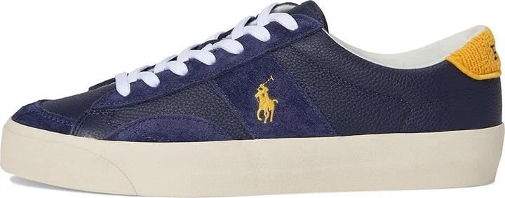 Polo Ralph Lauren Sayer Sport Men's Shoes Navy/Gold : 11 D - Medium, Leather/Rubber - Image 6