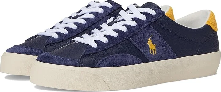 Polo Ralph Lauren Sayer Sport Men's Shoes Navy/Gold : 11 D - Medium, Leather/Rubber