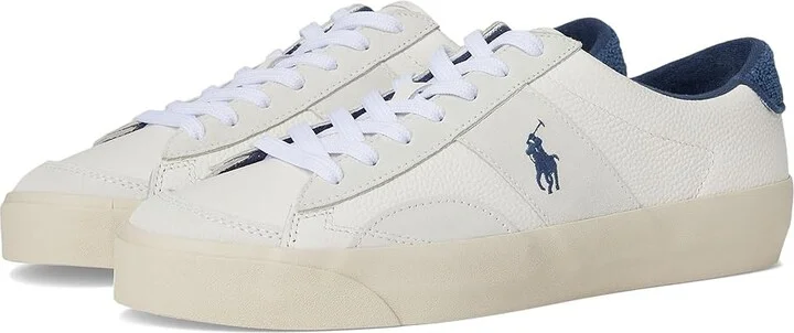 Polo Ralph Lauren Sayer Sport Men's Shoes White/Blue : 11 D - Medium, Leather/Rubber