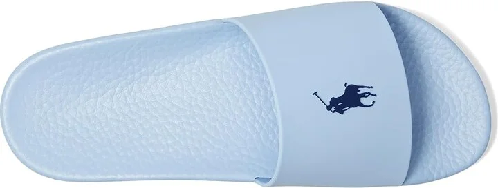 Polo Ralph Lauren Signature Pony Slide Men's Wedge Shoes Bluebell : 14 D - Medium, Synthetic - Image 2