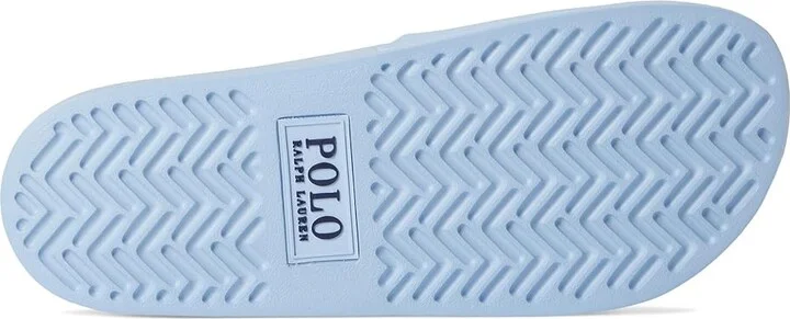 Polo Ralph Lauren Signature Pony Slide Men's Wedge Shoes Bluebell : 14 D - Medium, Synthetic - Image 3