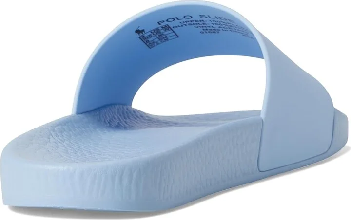 Polo Ralph Lauren Signature Pony Slide Men's Wedge Shoes Bluebell : 14 D - Medium, Synthetic - Image 4