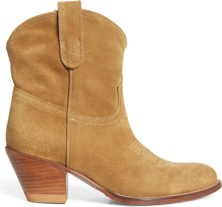 Polo Ralph Lauren Suede Western Ankle Boots 55