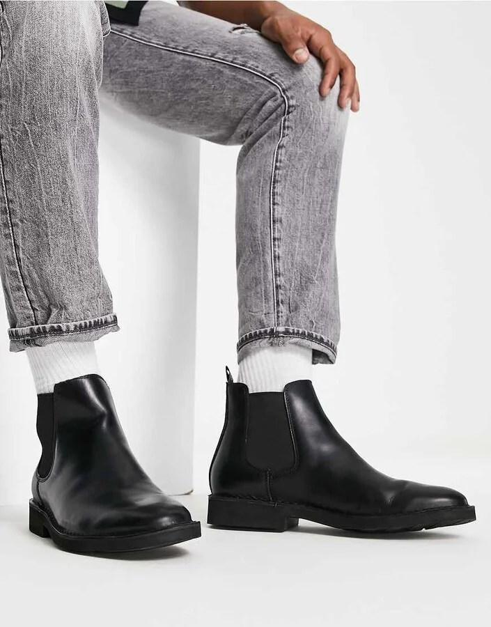 Polo Ralph Lauren Talan leather Chelsea boots in black