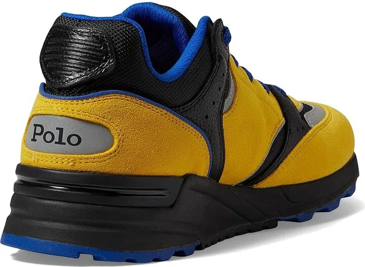 Polo Ralph Lauren Trackster 200 Men's Shoes Black : 11.5 D - Medium, Suede - Image 4