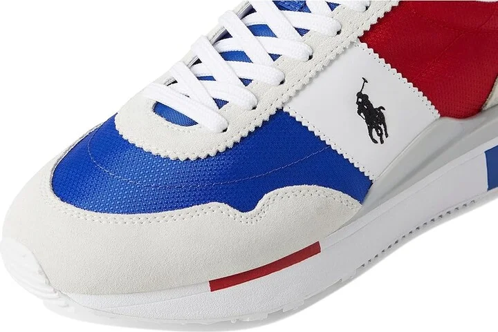 Polo Ralph Lauren Train 89 Men's Shoes Bianco/Red/Royal : 10.5 D - Medium, Leather/Suede/Wool - Image 7