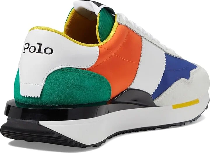 Polo Ralph Lauren Train 89 PP Men's Shoes Asymmetrical Color-Block : 10 D - Medium, Leather - Image 4