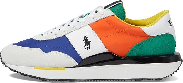 Polo Ralph Lauren Train 89 PP Men's Shoes Asymmetrical Color-Block : 10 D - Medium, Leather - Image 6