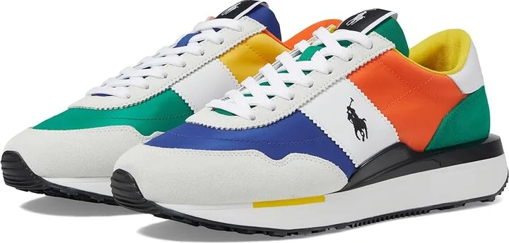 Polo Ralph Lauren Train 89 PP Men's Shoes Asymmetrical Color-Block : 10 D - Medium, Leather