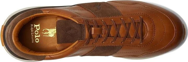 Polo Ralph Lauren Train 89 PP Men's Shoes Light Beige : 10 D - Medium, Leather - Image 2