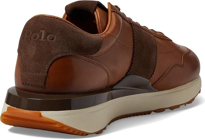 Polo Ralph Lauren Train 89 PP Men's Shoes Light Beige : 10 D - Medium, Leather - Image 4