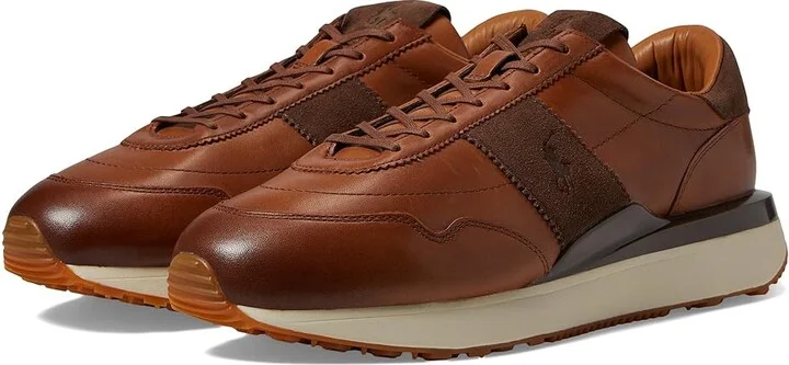 Polo Ralph Lauren Train 89 PP Men's Shoes Light Beige : 10 D - Medium, Leather