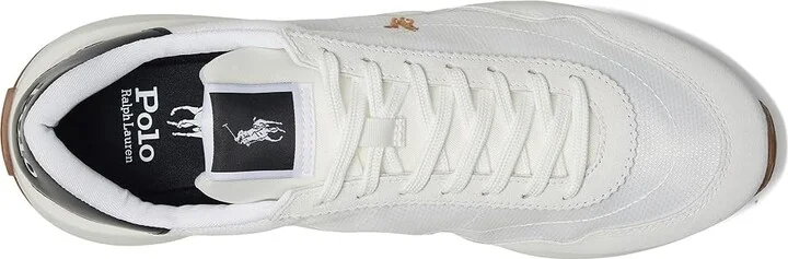 Polo Ralph Lauren Train 89 Suede-Paneled Sneakers Men's Shoes Deckwash White/Multi Pp : 12 D - Medium - Image 2
