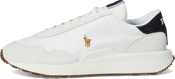 Polo Ralph Lauren Train 89 Suede-Paneled Sneakers Men's Shoes Deckwash White/Multi Pp : 12 D - Medium - Image 6