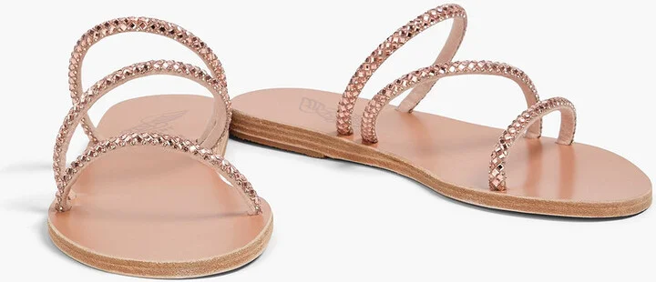 Polytimi crystal-embellished leather sandals - Image 2