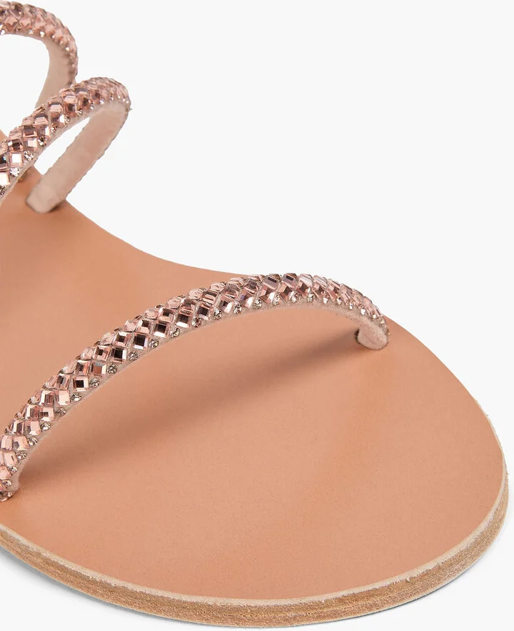 Polytimi crystal-embellished leather sandals - Image 4