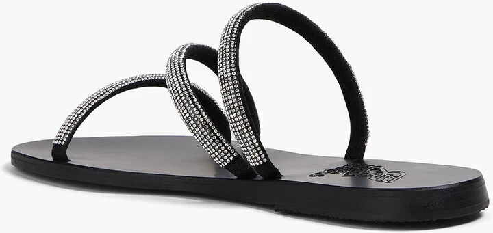 Polytimi crystal-embellished leather sandals - Image 3