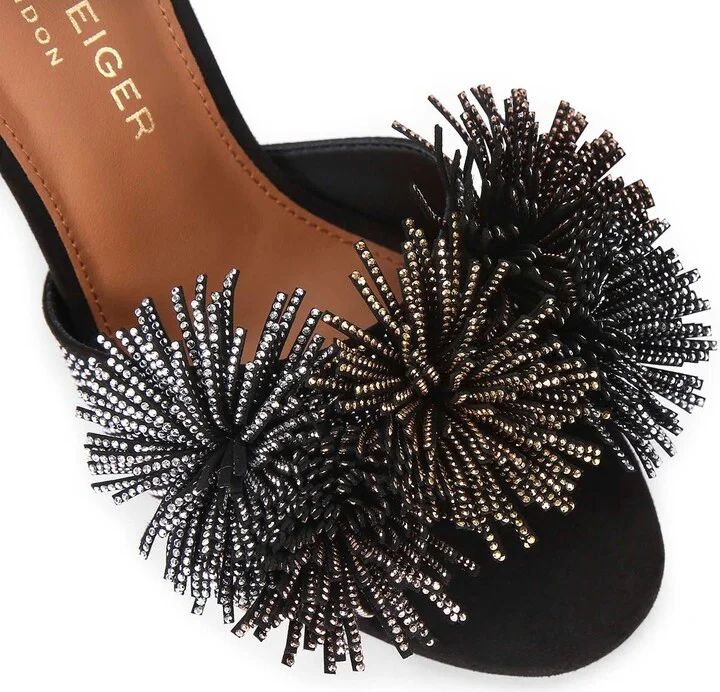 Pompom Ankle Strap Sandal - Image 2