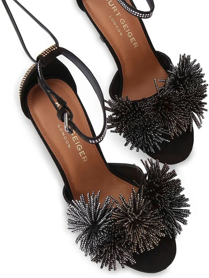 Pompom Ankle Strap Sandal - Image 3