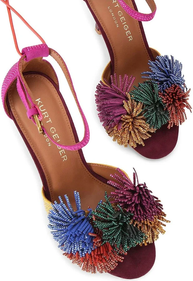 Pompom Ankle Strap Sandal - Image 7