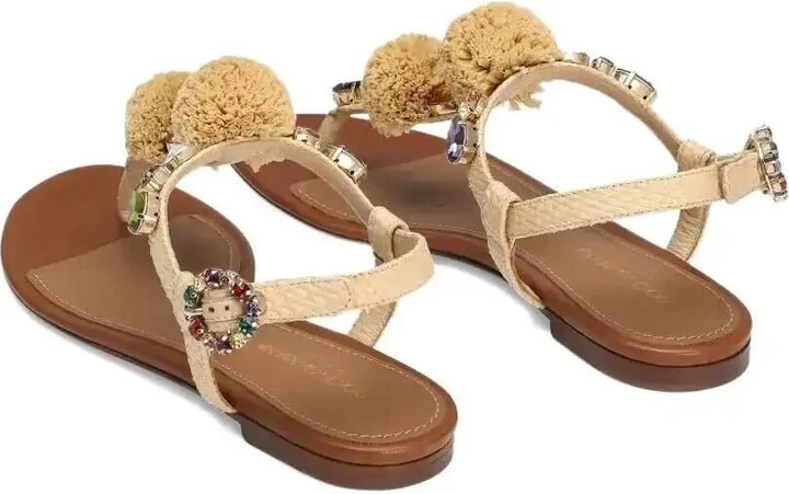 Pompom-Detail Sandals - Image 3