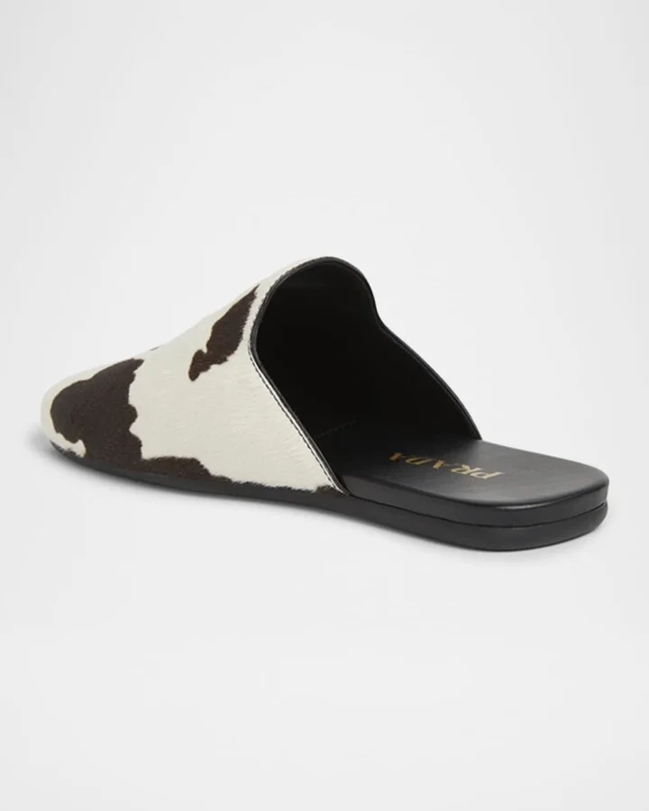 Pony Hair Flat Mules - Image 4