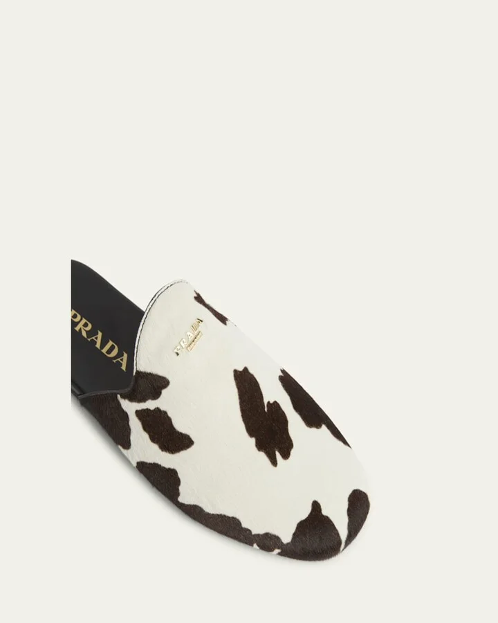 Pony Hair Flat Mules - Image 2